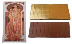 Čokoláda 450g (mléčná) - Mucha (žena s ornamentem)
