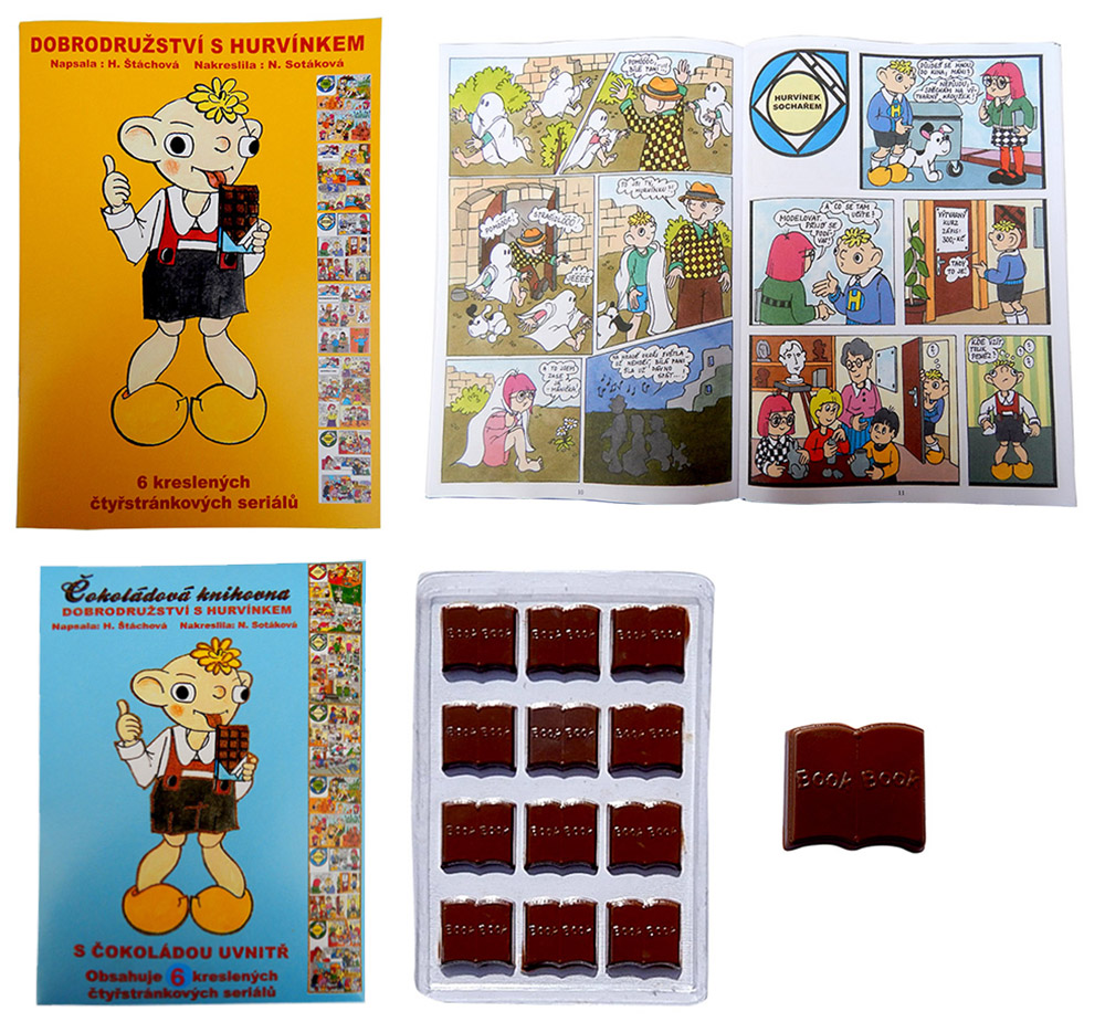 Čokoládová knihovna 60g - Komiks Hurvínek (žluté desky)