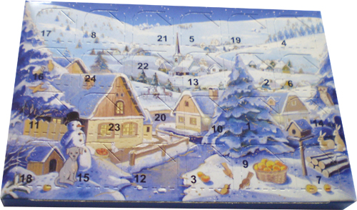 Adventní kalendář A5 40g - Vesnička