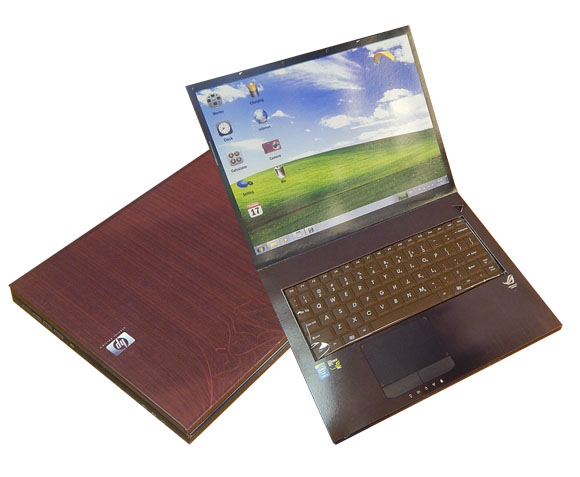 Notebook s čokoládovou klávesnicí 200g - hnědý