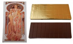 Čokoláda 450g (hořká) - Mucha (žena s ornamentem)