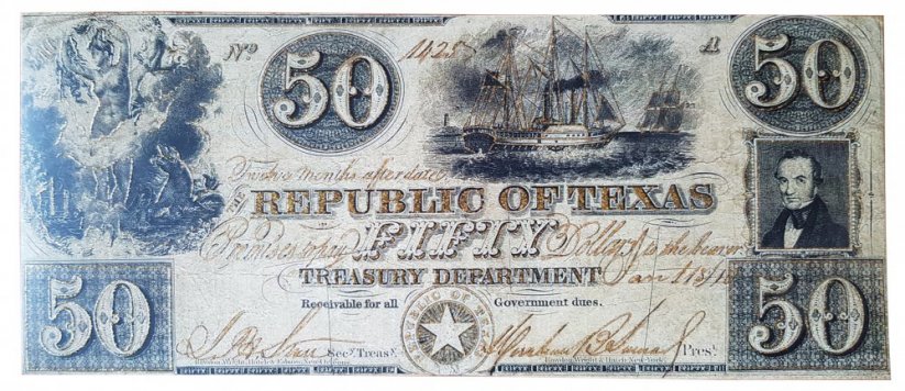 Bankovka 60g - Texas zlaté třpytky