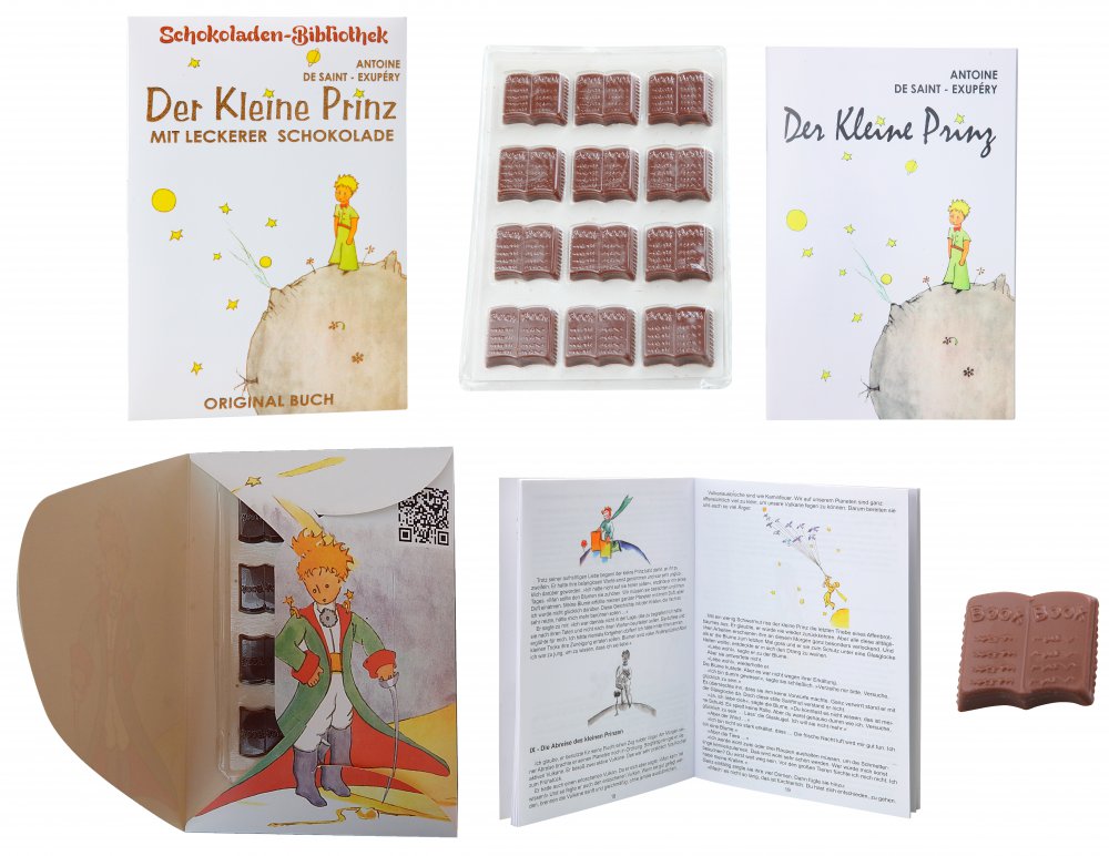 Schokoladenbibliothek 60g - Der Kleine Prinz