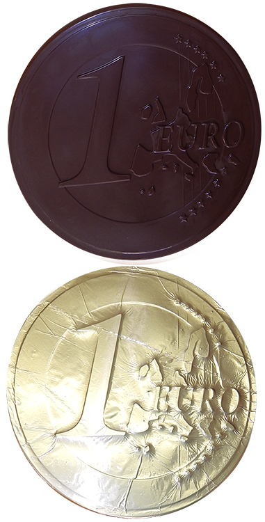 Čokoládová medaile 1 kg - Euro