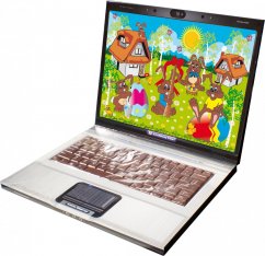 Velikonoční notebook s čokoládovou klávesnicí 200g