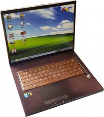 Notebook s čokoládovou klávesnicí 200g - stříbrný, mléčná čokoláda