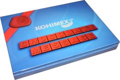 Chocolate Message With Logo, own text