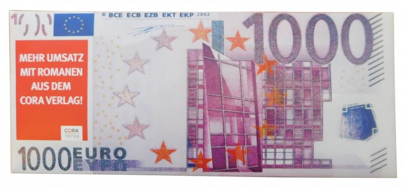 Banknote 60g - 1,000 Euro - advertisement