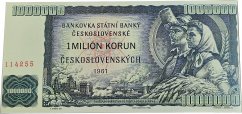 Bankovka 40g - 1.000.000 KČS